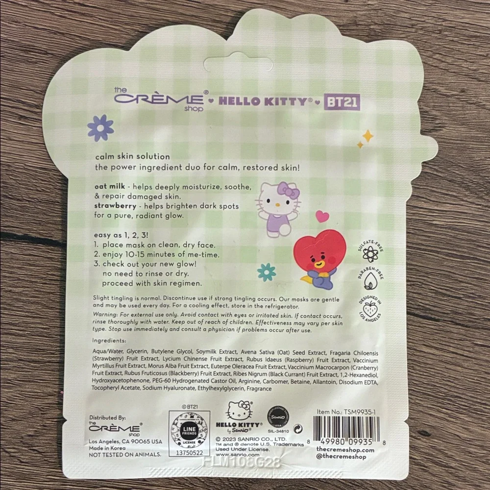 Hello Kitty Self Care Bundle 💖 Sleep Mask + Bath Bomb + Face Mask Gift Set